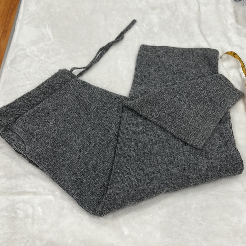 DKNY cashmere wide leg GRAY JOGGERS SIZE XXL